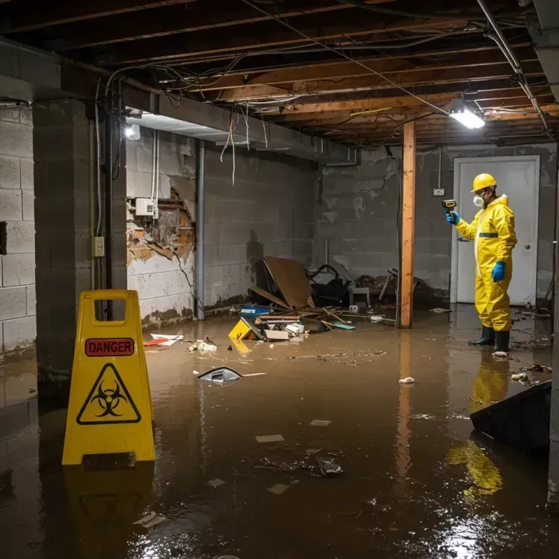 Flooded Basement Electrical Hazard in Gardere, LA Property